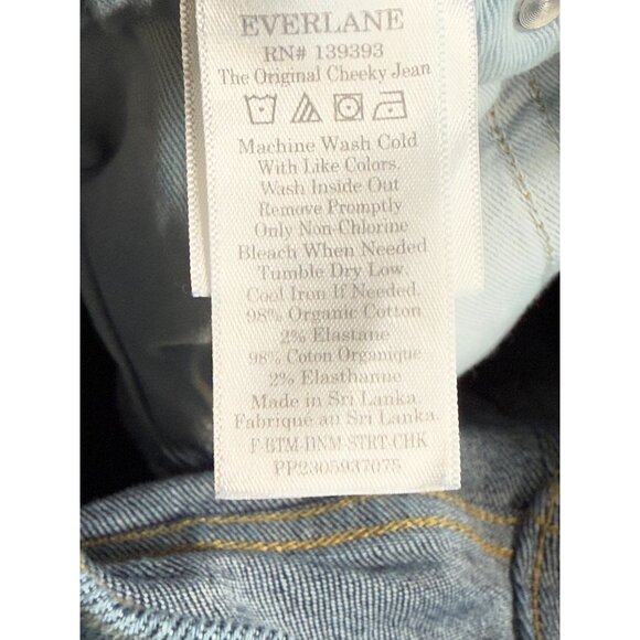 Everlane The Original Cheeky Jeans Womens crop size 30 organic cotton denim EUC - Picture 7 of 11